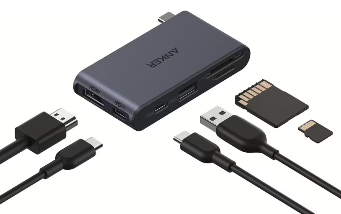 Anker安克在英推出Nano USB-C迷你扩展坞 85W供电+4K输出 29.99英镑开售